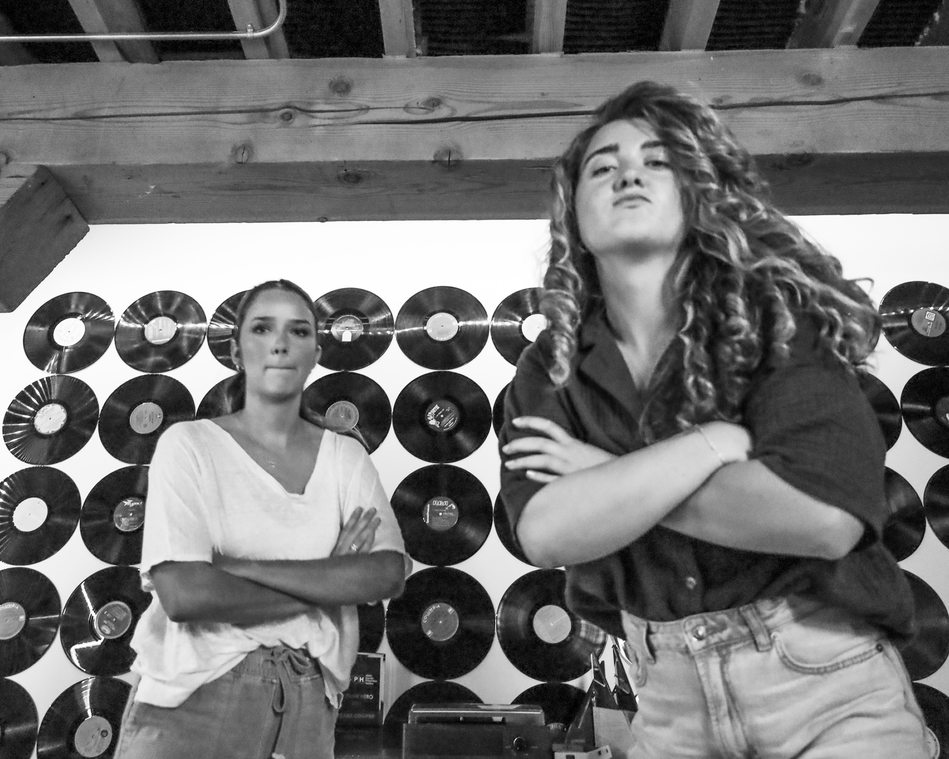 Interns posing